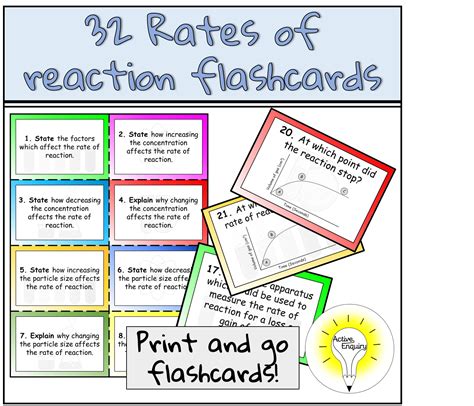 Unit 3: Rates of Reaction Flashcards .